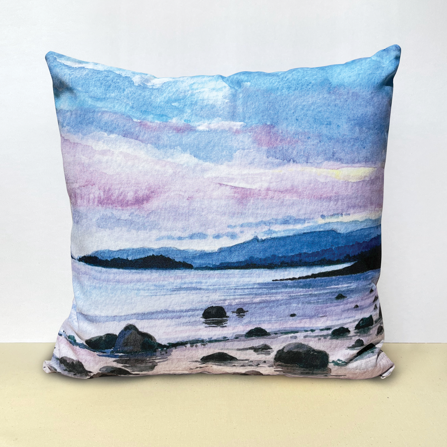 Lavender Sea & Sky cushion cover