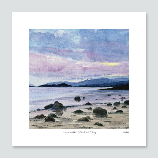 Lavender Sea and Sky