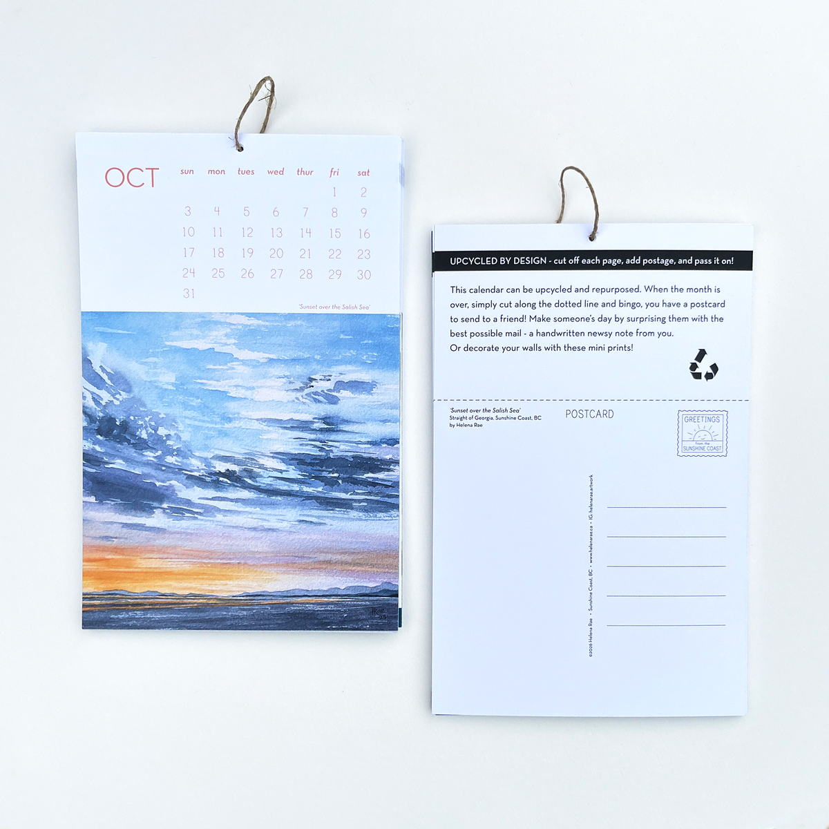 2027 Postcard Calendar