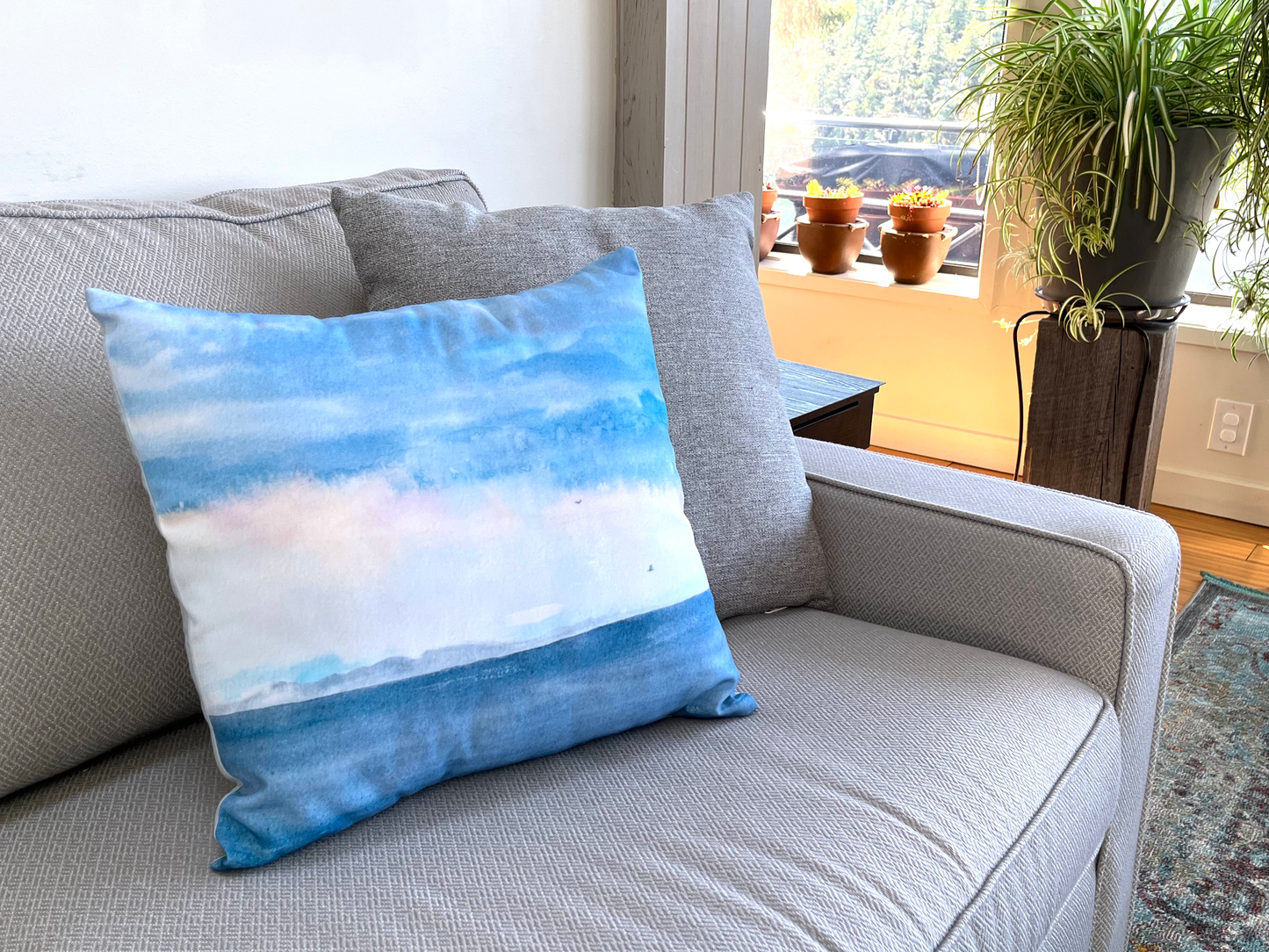 Distant Rain cushion cover