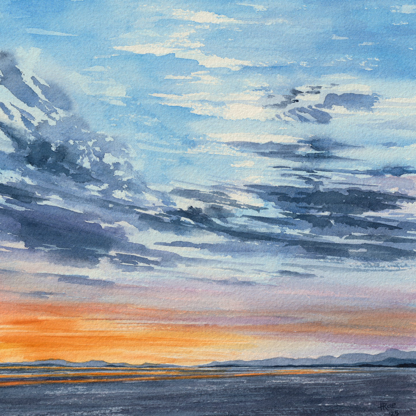 Sunset over the Salish